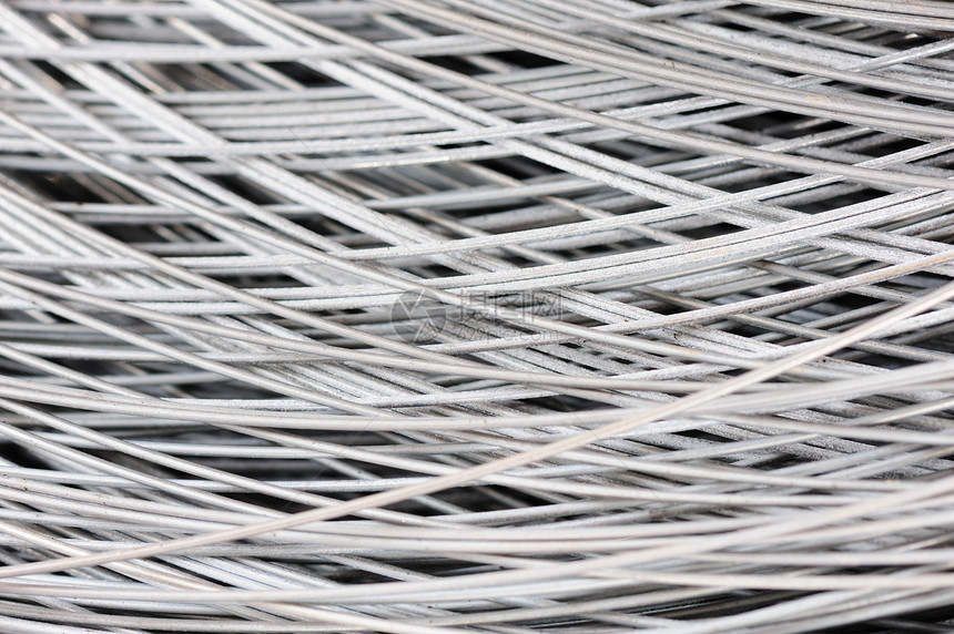 金属铁线背景宏观技术绳索工业线圈电缆建筑框架图片