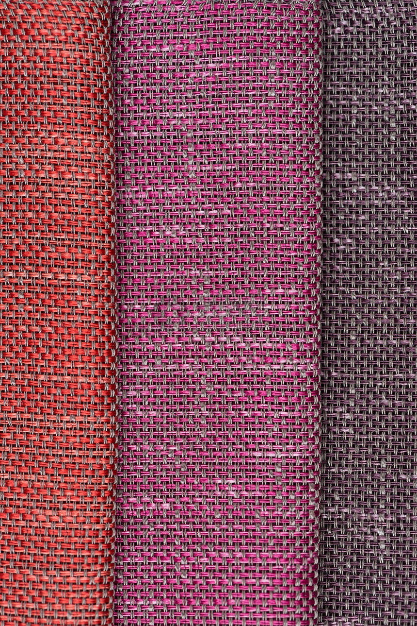 多色织物纹理样品窗帘条纹沙发手工纤维风格质量帆布彩虹目录图片