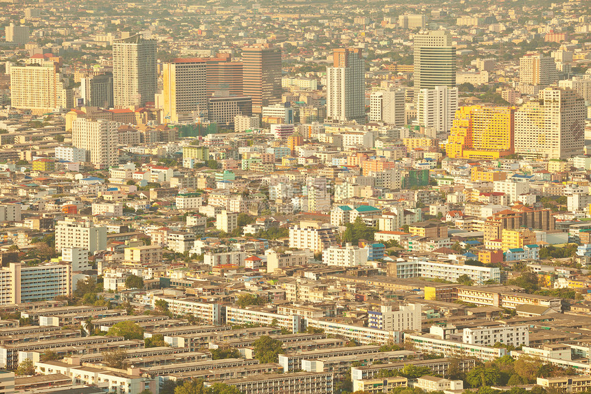 曼谷市视图旅行场景日落市中心街道建筑学商业摩天大楼景观天线图片