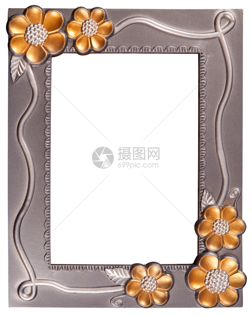 花银和金子框架风格材料照片装饰品艺术展览绘画婚礼摄影图片