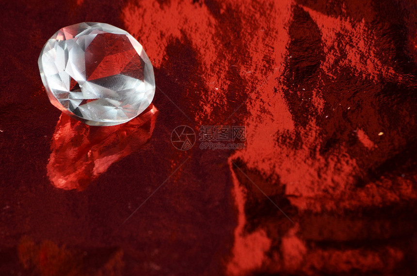 钻石玻璃宝石礼物石头白色红色图片