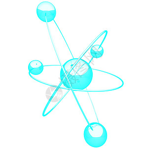 分子化学形状沟通数字蓝色插图原子颗粒绘画教育背景图片