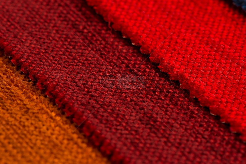多色织物纹理样品亚麻条纹彩虹目录材料橙子艺术纤维沙发纬线图片