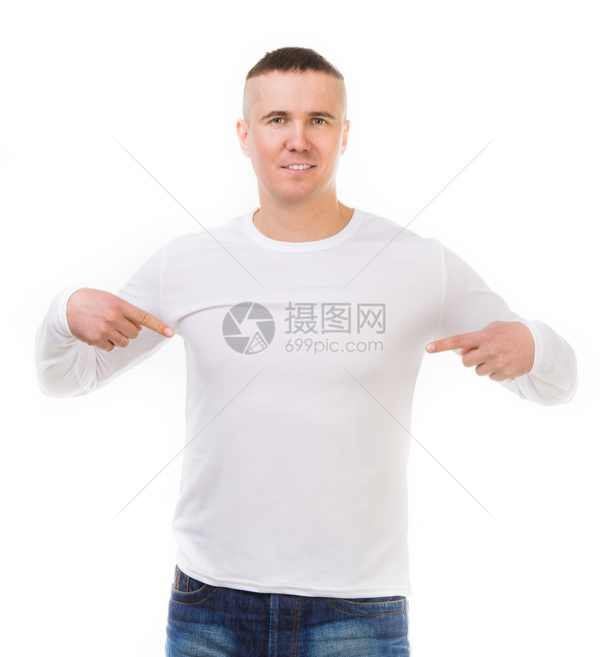 穿白衬衫的长袖男子成人服饰衣柜运动衫衬衫运动男性服装男生纺织品图片