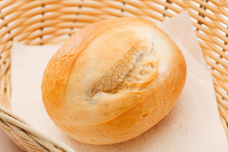 篮子中的圆包彩色主食营养面包酒店食物照片早餐包子背景图片