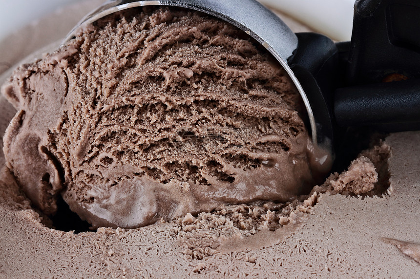 巧克力冰淇淋饼干小吃宏观圣代用具食物静物奶制品育肥画幅厨房图片