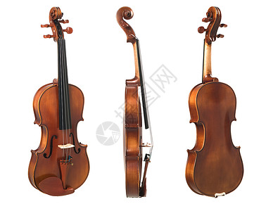 小提琴三视图背景图片