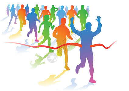 杭州马拉松马拉松跑者小跑力量竞争闲暇竞走慢跑者城市跑步运动员耐力设计图片