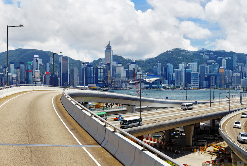 香港日天际旅行地标旅游办公室商业日出建筑学蓝色摩天大楼图片