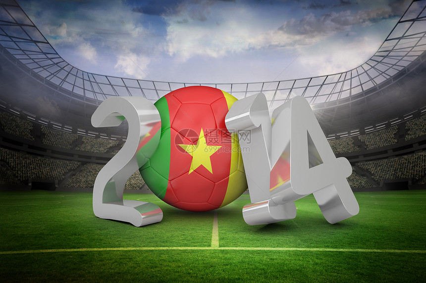 2014年喀麦隆世界杯人群支持者扇子全球沥青体育场计算机绿色国际锦标赛图片