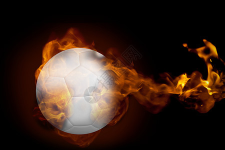 围绕足球的火力数字闲暇计算机火焰白色绘图活动运动团队皮革背景图片