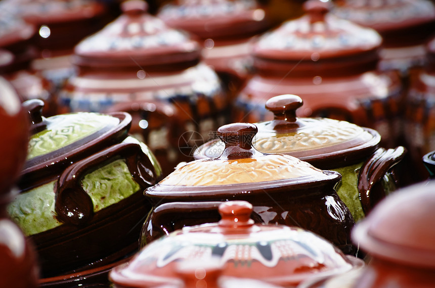Clay Pots 克莱锅厨房制品手工手工业棕色工艺艺术陶器陶瓷图片