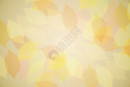以温暖的音调排列的秋叶图案插图黄色叶子树叶计算机环境绘图背景图片