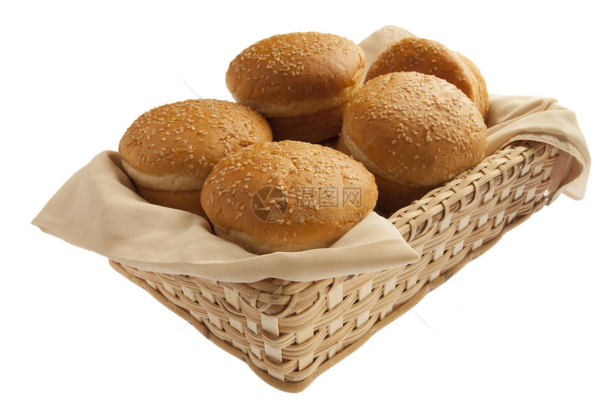 篮子里的美味面包面包包图片