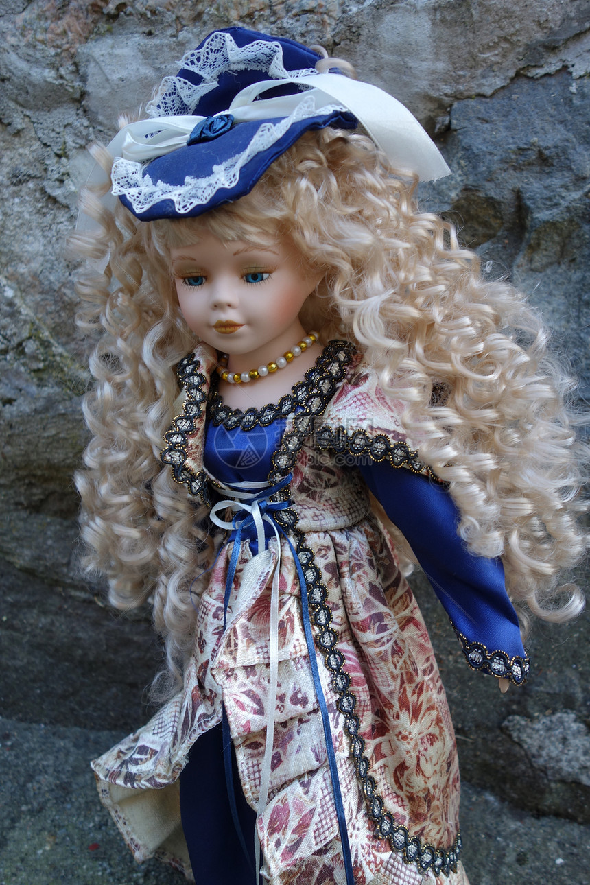 瓷娃娃女士眼睛女性项链蓝色环形化妆品魅力睫毛头发图片