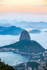 科尔科瓦多里约热内卢 从Corcovado到Sugarloaf山旅行旅游路灯风光景观风景园景气候热带地点背景