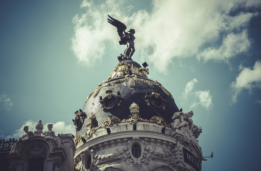 大都会 马德里市的图象 其独特的拱门历史性地标建筑旅游建筑学广场城市交通旅行景观图片