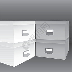 纸盒箱3d 封闭箱插图插画