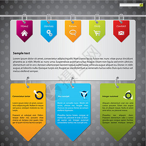 链环挂挂标签网络模板设计设计图片
