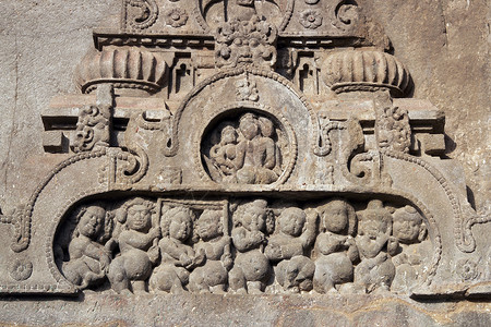 古代宗教雕刻背景图片