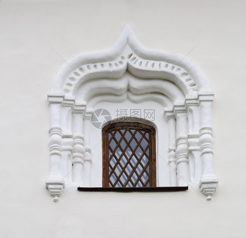 古建筑的窗户历史房子格子白色装饰风格博物馆决定权历史性石膏图片