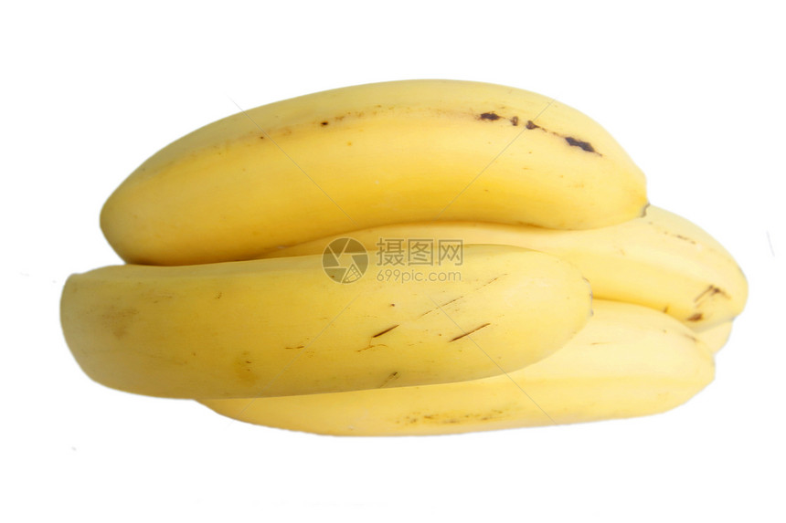 香蕉帮在白色背景上被孤立地埋伏食物情调卫生营养生长黄色早餐团体异国保健图片