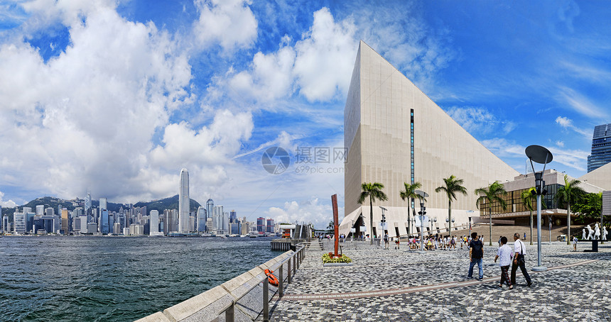 日间香港港港桅杆血管游客海洋蓝色城市运输天际摩天大楼建筑图片