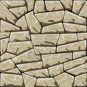 无缝结构图案黏土石头背景插图棕色艺术岩石纹理建造瓦砾背景图片