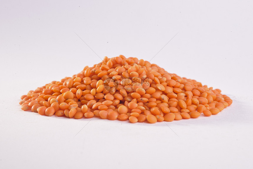 冷冻扁豆素食豆类黄色红色棕色水平食物图片
