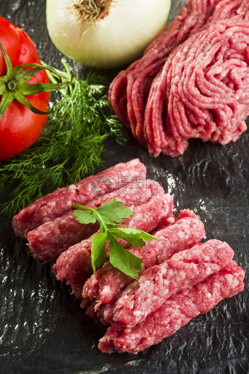 肉羊排猪排牛肉炖肉食物羊腿肉块香肠红色饮食图片