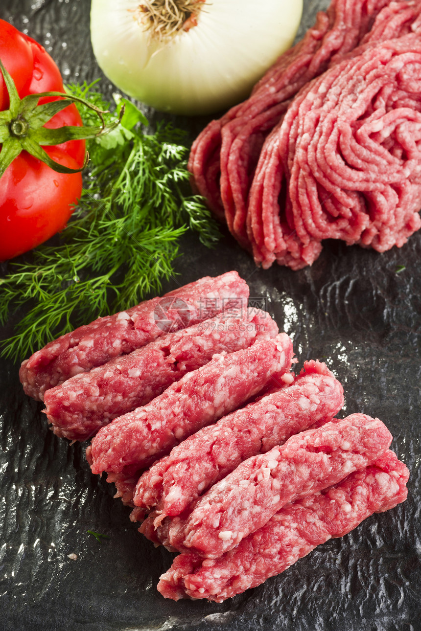 肉猪肉肉块猪排红色香肠饮食食物羊腿羊排炖肉图片