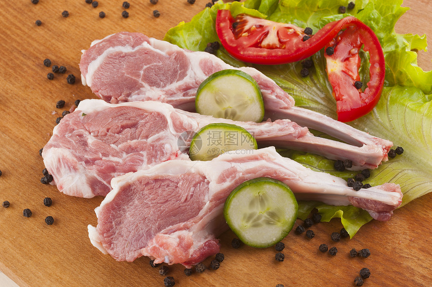 肉饮食炖肉猪排香肠红色白色羊排食物肉块牛肉图片