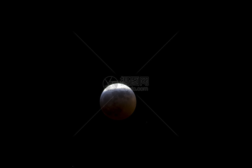 日圆月亮半影火星折射地球月球整体性红色行星阴影图片