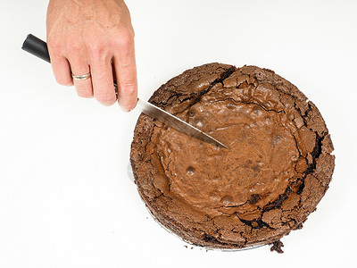新鲜巧克力蛋糕圆圈食物小吃手指公司美食生日蛋糕服务甜点背景图片