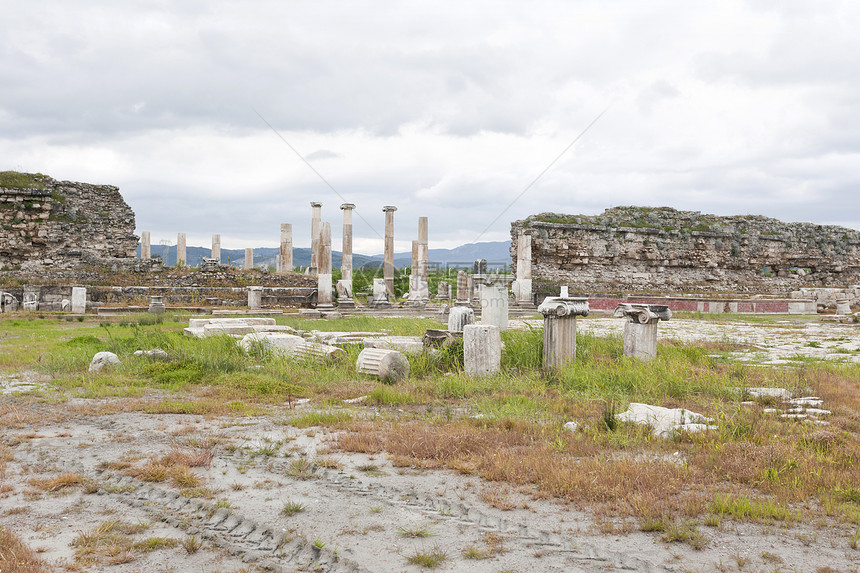 Magnesia的废墟外观地方历史建筑学建筑火鸡纪念碑建筑物背景地标图片