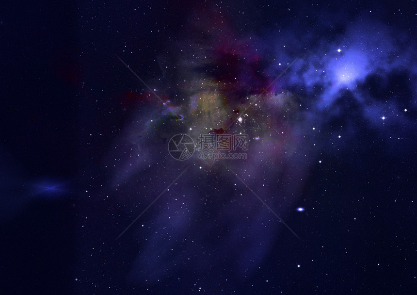 在空间和星云的星域插图勘探场地纺纱敬畏气体星座天文学螺旋星系图片