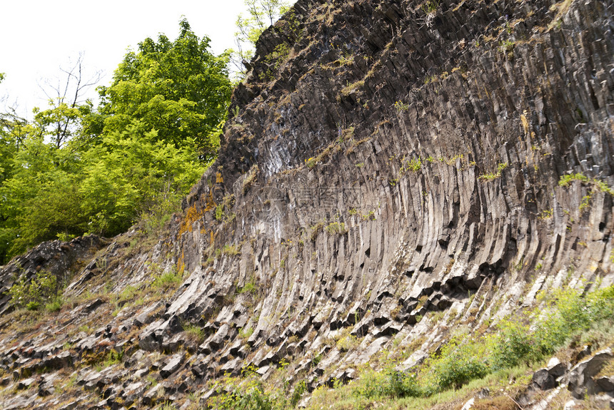 德国的火山公园斯坦材料地质学火山岩石头山脉火山岩石旅行图片