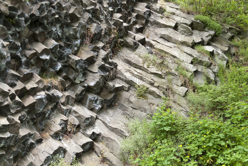 德国的火山公园斯坦岩石火山岩火山地质学材料旅行山脉石头图片