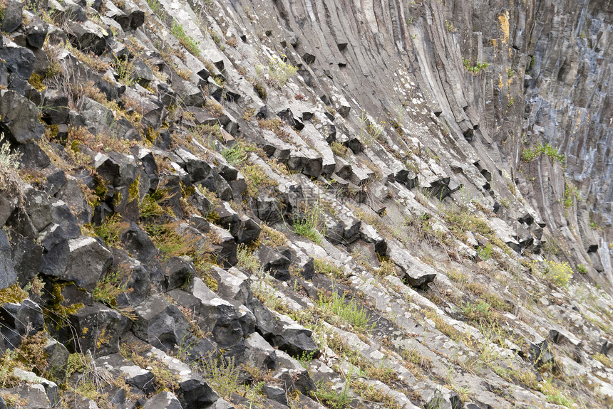德国的火山公园斯坦山脉石头材料火山岩火山旅行地质学岩石图片