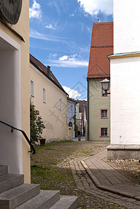 德国韦登老城教会街道房子保护区建筑旅行城市房屋历史背景图片