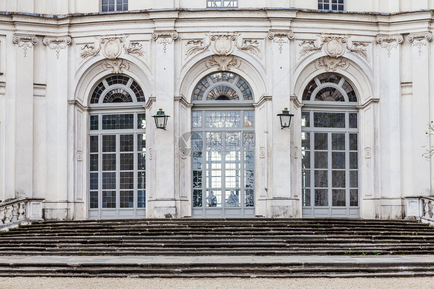 斯图皮尼吉宫殿奢华走廊风格大理石窗户建筑建造纪念碑皇家图片