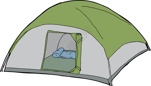孤立帐篷背景图片
