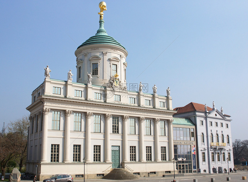 德国波茨坦旧市政厅历史性景点旅游建筑学全景建筑历史城市观光假期图片