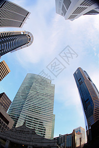天空刮刀高升起建筑景观公寓商业蓝色财产摩天大楼构造建造建筑学城市背景