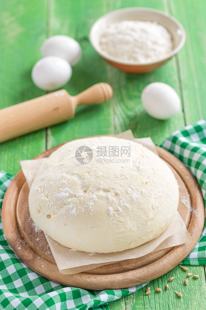达多滚动擀面杖食物酵母厨房产品面粉面团面包木板图片