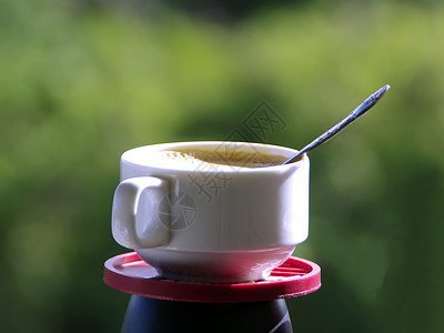 咖啡卡头商品杯子陶器刀具持有者餐具背景图片
