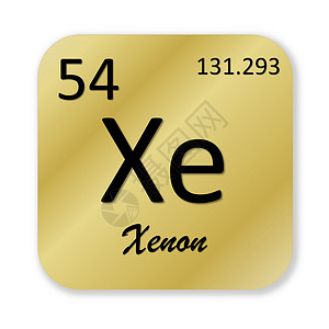 无色无味Xenon 元素背景