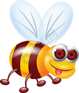 蜂蜜包装设计盒有趣的蜜蜂盒插画