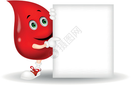 红色血迹素材带有空白符号的血迹卡通人物插画