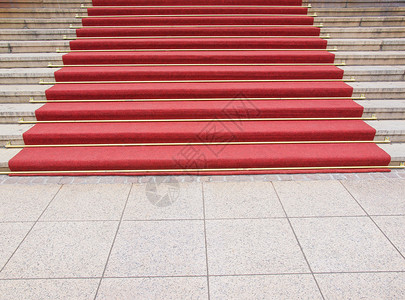 红地毯贵宾路线楼梯星星小路仪式背景图片